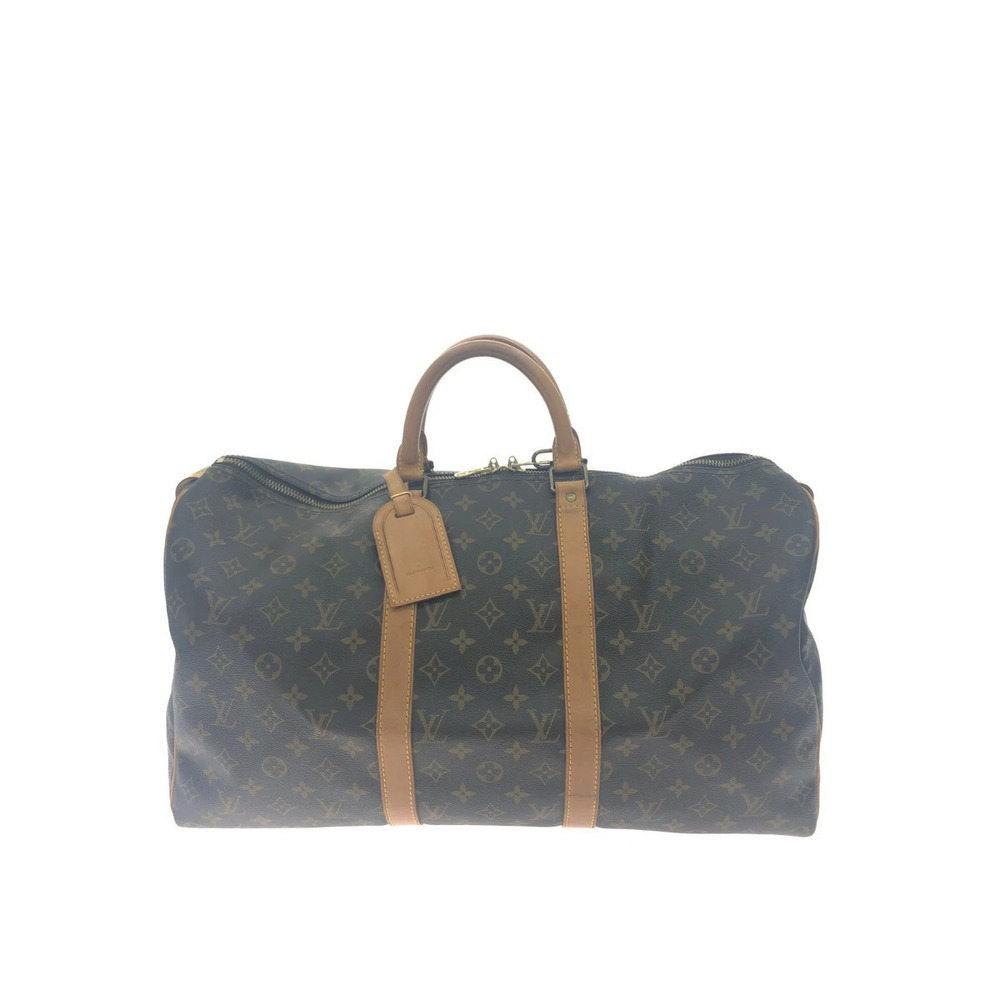 LOUIS VUITTON Boston Bag Monogram Keepall Key Brown